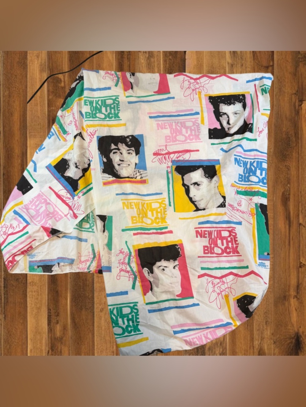 New Kids On The Block Graphic Button-Up Shirt - Multicolor - Picture 1 of 4
